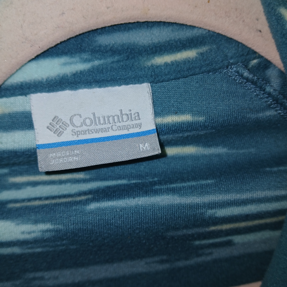 Blue Patterned Quarter-Zip Pullover - image 4